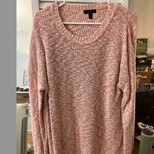 JCrew pink heathered sweater